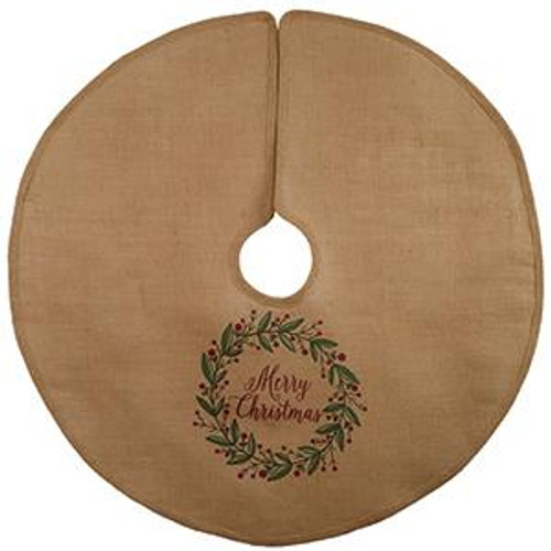36" Christmas Wreath Tree Skirt (Pack Of 4) (99459)