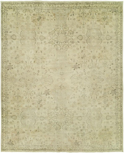 Elite El-12 Ivory/Grey Hand Knotted Wool Rug - 12'X15' (11139)