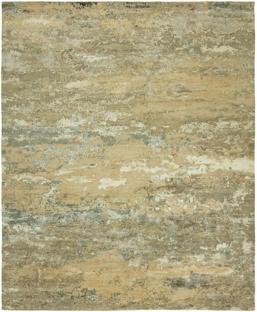 Rosewood Ro-1276 Beige/Light Blue Hand Knotted Rug - 10'X14' (11344)