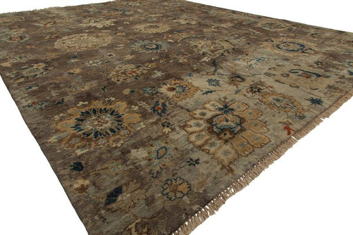 Premia Pr-11 Brown 10'X14' Hand Knotted Wool Rug (2000834)