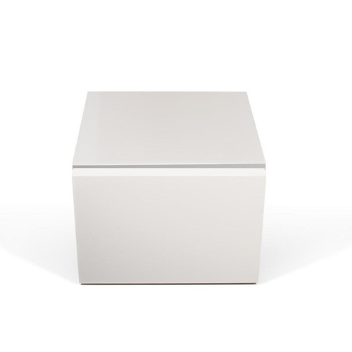 Float 1 Drawer Nightstand Pure White 5603449759642