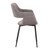 LCARCHBLGR Ariana Mid-Century Grey Open Back Dining Accent Chair