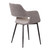 LCARCHBLGR Ariana Mid-Century Grey Open Back Dining Accent Chair