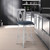 LCLLBABSGR30 Lola Contemporary 30" Bar Height Barstool In Brushed Stainless Steel Finish And Grey Faux Leather