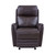LCWO1BR Wolfe Contemporary Recliner In Dark Brown Genuine Leather
