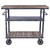 LCRGCASBPI Reign Industrial Kitchen Cart In Industrial Grey And Pine Wood