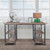 LCLMDESBPI Liam Industrial Desk In Industrial Grey And Pine Wood Top