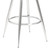 LCJTBABSVG26 Justin 26" Counter Height Barstool In Brushed Stainless Steel And Vintage Grey Faux Leather