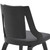 LCANSIBLGR Aniston Gray Faux Leather And Black Wood Dining Chairs - Set Of 2