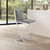 721535752591 Pinellas Modern Grey Faux Leather And Brushed Stainless Steel Bar And Counter Stool