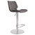 721535752683 Oneida Adjustable Velvet And Brushed Stainless Steel Bar And Counter Stool