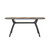 LCANDIGR Andes Ceramic And Metal Rectangular Dining Room Table