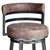 721535746866 Armen Living Titana 26" Barstool In Mineral Finish With Bandero Tobacco Upholstery