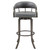 721535743360 Pharaoh Swivel 30" Mineral Finish And Grey Faux Leather Bar Stool
