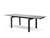 Dining Table Extension Cantro Black Powder Coated Base/Clear Tempered DTACANTCLEABLAC