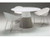 Dining Table Maldives 63In White Solid Surface, Concrete Base DTAMALDWHIT63IN