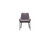 Dining Chair Benson Dark Grey Fabric/Black Powder Coated Metal DCHBENSDGRE
