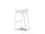 Bar Stool Paraiso White Solid Surface, Steel Base DBSPARAWHIT