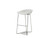 Bar Stool Paraiso White Solid Surface, Steel Base DBSPARAWHIT