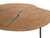 Coffee Table Oakley Tall Oak Veneer/Black Iron Legs WCOOAKLOAK9TALL9