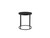 Top Of End Table Onix Round, Semi-Honed Black Marble WENONIXBLACROTOP