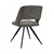 (Set Of 2) Modern Grey Fabric Dining Chair With Sleek Black Legs (283210)
