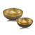 17" X 17" X 4.5" Gold & Bronze, Metal, Large, Round - Bowl (354719)