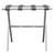 Hotel White Finish Wood Folding Luggage Rack With Gray Straps (383077)