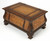 Genuine Leather Bombe Trunk Table With Three Hinged Lid Removable Divider (383210)