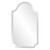 Minimalist Rectangle Arched Glass Mirror With Beveled Edge And Scalloped Corners (383711)