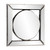 Square Mirror With Center Round Mirror (383715)