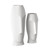 Matte White Ceramic Vase With Abstract Faces (383727)
