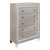 Champagne Toned Chest With Tapered Acrylic Legs And 5 Drawers (384034)