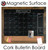 18 X 24 Rustic Framed Magnetic Chalk Calendar Combo Board (384079)