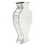 Curvy Shaped Tall Mirrored Panel Side Vase (384168)