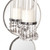 Graduating Mirrored Disks Wood Glass Frame Wall Sconce (384171)