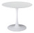 White On White Round Top Bistro Style Pedestal Dining Table (386245)