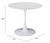 White On White Round Top Bistro Style Pedestal Dining Table (386245)