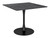 Black On Black Square Top Bistro Style Pedestal Dining Table (386247)
