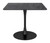 Black On Black Square Top Bistro Style Pedestal Dining Table (386247)