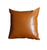 17" X 17" Solid Brown Faux Leather Decorative Pillow Cover (386791)