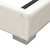 Bardot Channel Tufted Queen Bed In White Leatherette By Diamond Sofa BARDOTQUBEDWH
