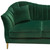 Ava Sofa In Emerald Green Velvet W/ Gold Leg By Diamond Sofa AVASOEM