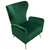 Ava Chair In Emerald Green Velvet W/ Gold Leg By Diamond Sofa AVACHEM
