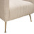 Ava Chair In Sand Linen Fabric W/ Gold Leg By Diamond Sofa AVACHSD