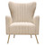 Ava Chair In Sand Linen Fabric W/ Gold Leg By Diamond Sofa AVACHSD