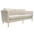 Lane Sofa In Light Cream Fabric With Gold Metal Legs By Diamond Slofa LANESOCM