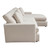 Arcadia 2Pc Reversible Chaise Sectional W/ Feather Down Seating In Cream Fabric By Diamond Sofa ARCADIACM2PC