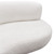 Simone Curved Sofa In White Sheepskin Fabric By Diamond Sofa SIMONESOWH