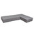 Slate 2Pc Lounge Seating Platforms With Moveable Backrest Supports In Grey Polyester Fabric By Diamond Sofa SLATELGBGR2PC